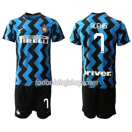 Inter Milan Alexis Sanchez 7 Børn Hjemme Fodboldsæt 2020-21 S/S (+ Korte bukser)